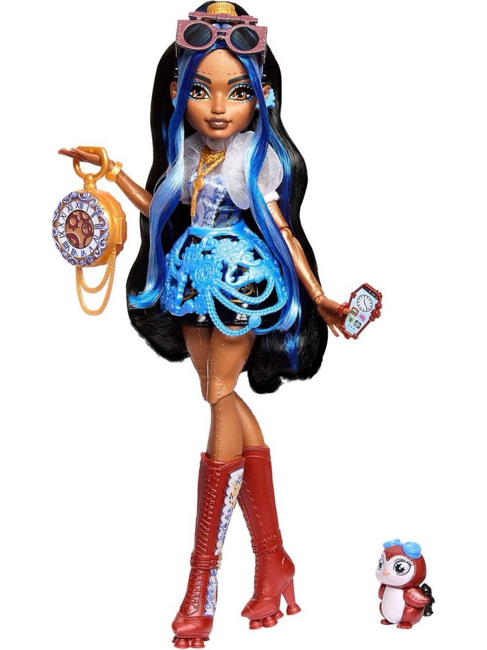 Monster High Robecca Steam Fashion Doll with Blue Blouse and Rocket Boots
